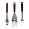 Gibson Home® Black & Red Huckleberry 3 Piece Stainless Steel BBQ Tool Set